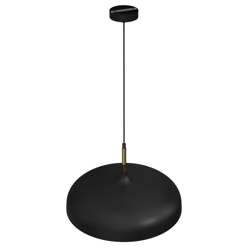 Chandelier on a string LINCOLN 1xE27/60W/230V d. 45 cm black