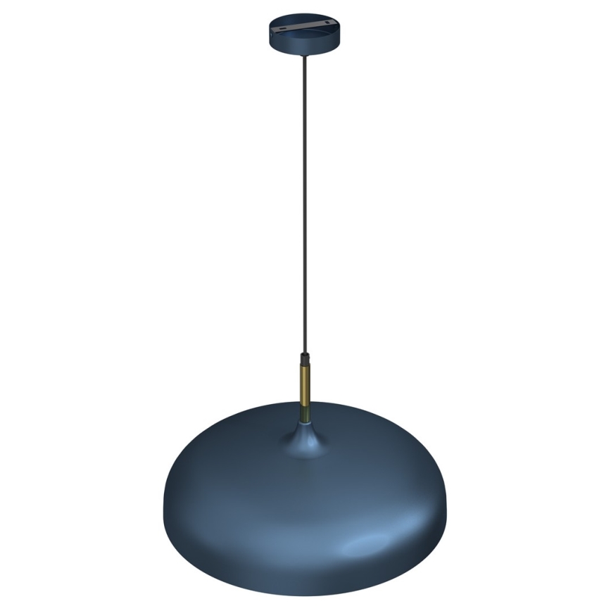 Chandelier on a string LINCOLN 1xE27/60W/230V d. 45 cm blue