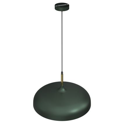 Chandelier on a string LINCOLN 1xE27/60W/230V d. 45 cm green