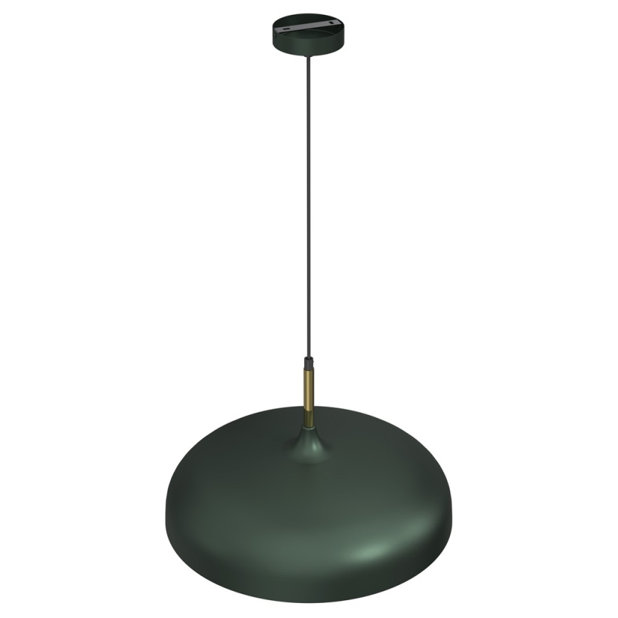 Chandelier on a string LINCOLN 1xE27/60W/230V d. 45 cm green
