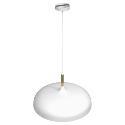 Chandelier on a string LINCOLN 1xE27/60W/230V d. 45 cm white