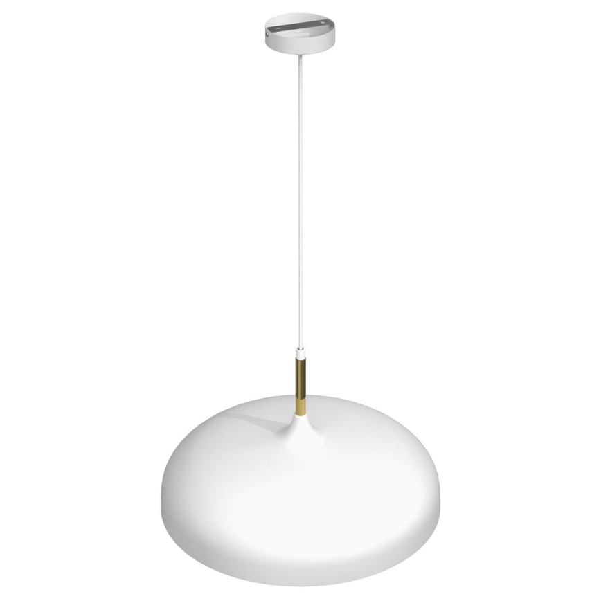 Chandelier on a string LINCOLN 1xE27/60W/230V d. 45 cm white