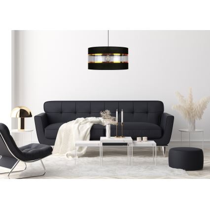 Chandelier on a string LIND 1xE27/60W/230V black