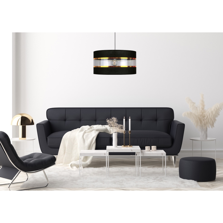 Chandelier on a string LIND 1xE27/60W/230V black