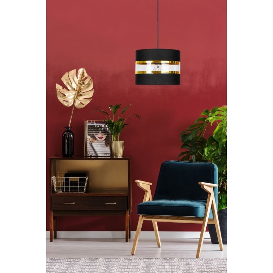 Chandelier on a string LIND 1xE27/60W/230V black