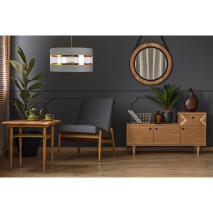 Chandelier on a string LIND 1xE27/60W/230V grey