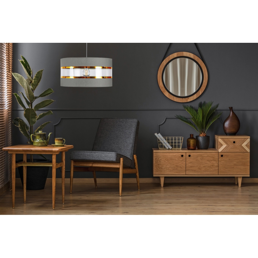 Chandelier on a string LIND 1xE27/60W/230V grey