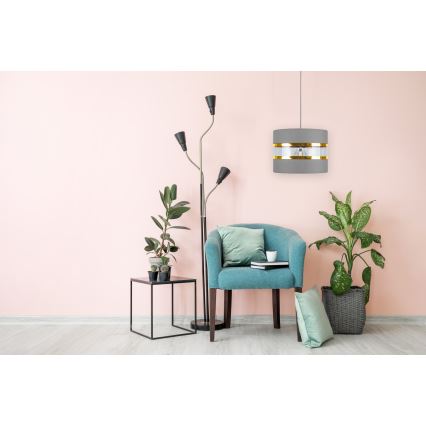 Chandelier on a string LIND 1xE27/60W/230V grey