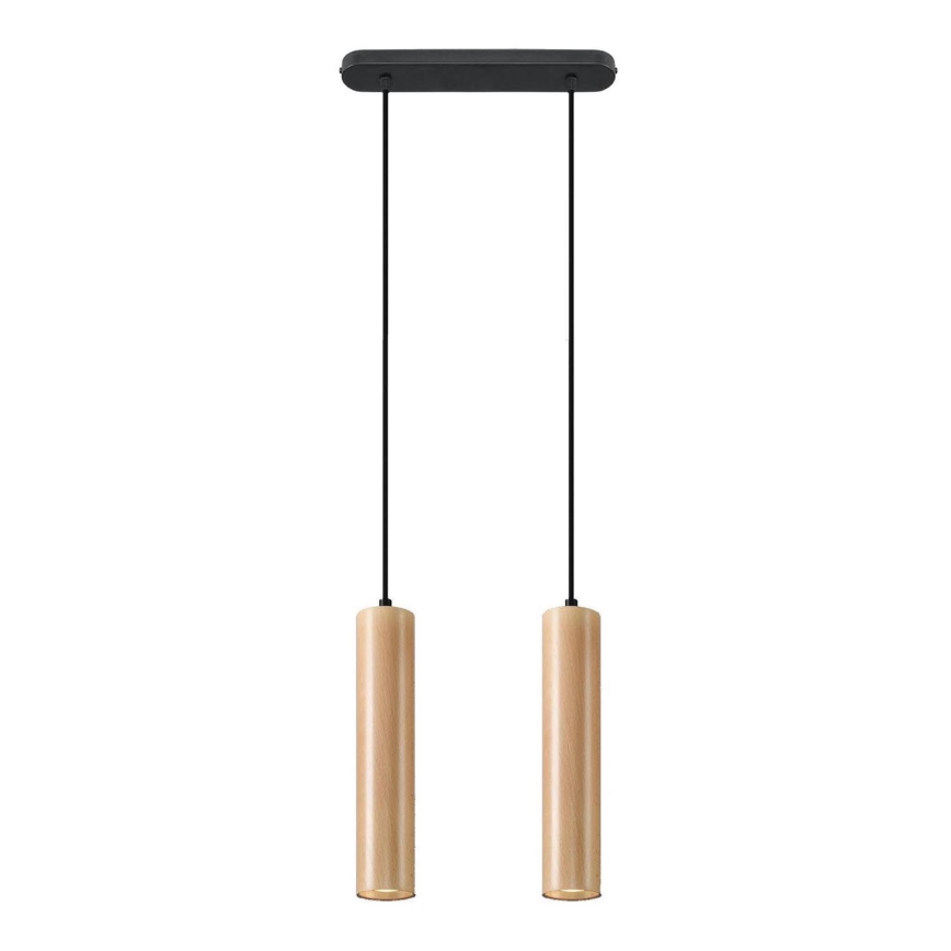 Chandelier on a string LINO 2xGU10/40W/230V beech