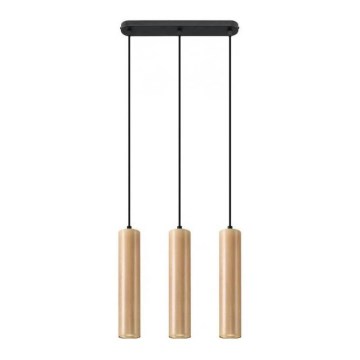 Chandelier on a string LINO 3xGU10/40W/230V beech
