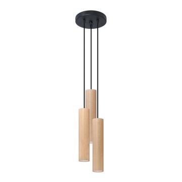 Chandelier on a string LINO 3xGU10/40W/230V beech