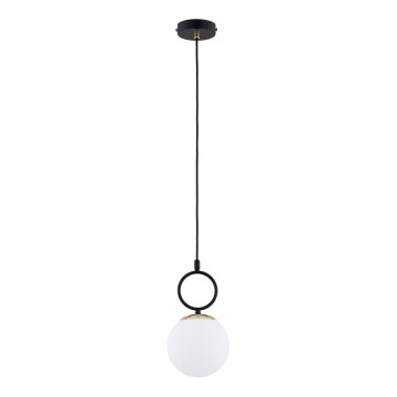 Chandelier on a string LISTER 1xE14/10W/230V black/white