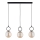 Chandelier on a string LISTER 3xE14/10W/230V black/smoky beige
