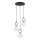 Chandelier on a string LISTER 3xE14/10W/230V black/white