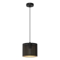 Chandelier on a string LOFT SHADE 1xE27/60W/230V d. 18 cm black/gold