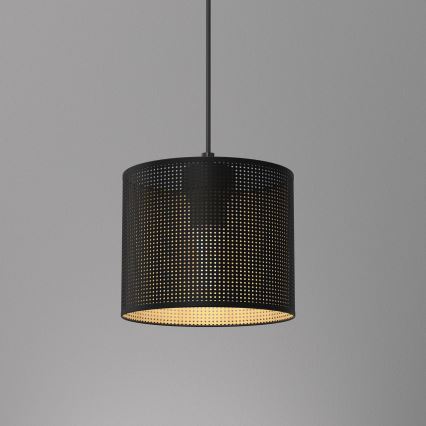 Chandelier on a string LOFT SHADE 1xE27/60W/230V d. 18 cm black/gold