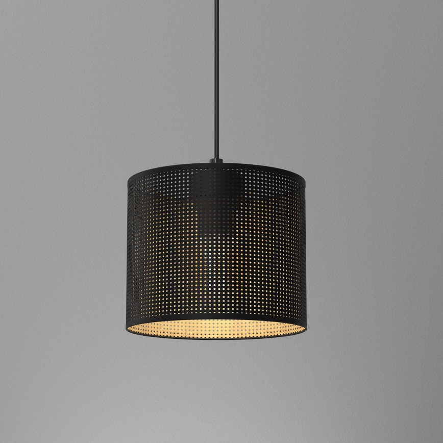 Chandelier on a string LOFT SHADE 1xE27/60W/230V d. 18 cm black/gold