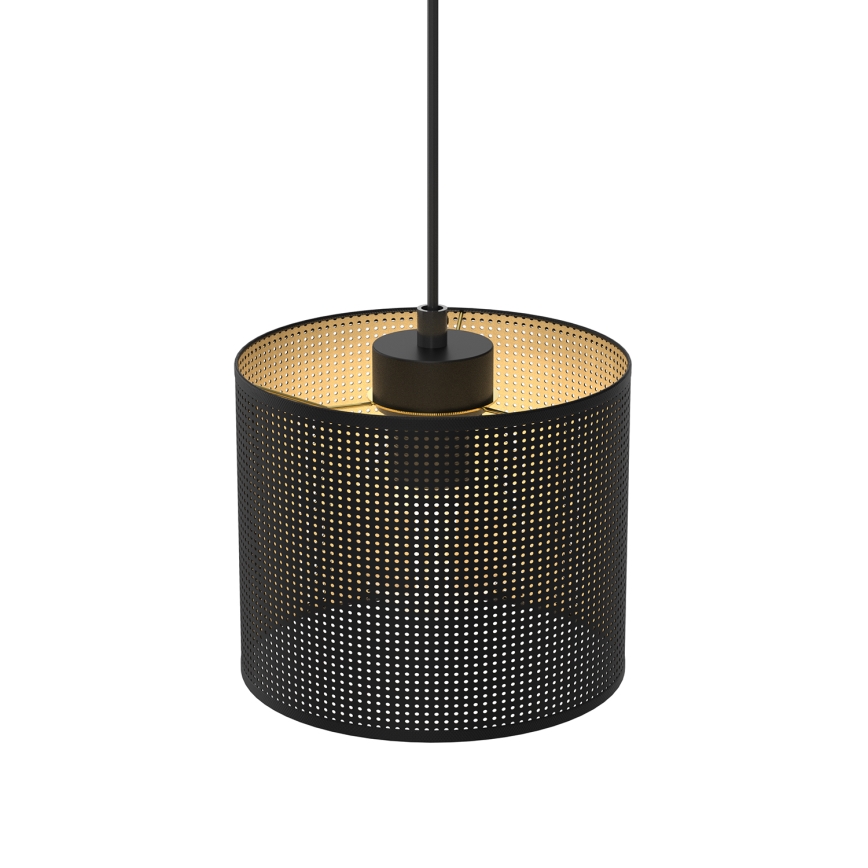 Chandelier on a string LOFT SHADE 1xE27/60W/230V d. 18 cm black/gold