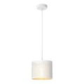 Chandelier on a string LOFT SHADE 1xE27/60W/230V d. 18 cm white/gold