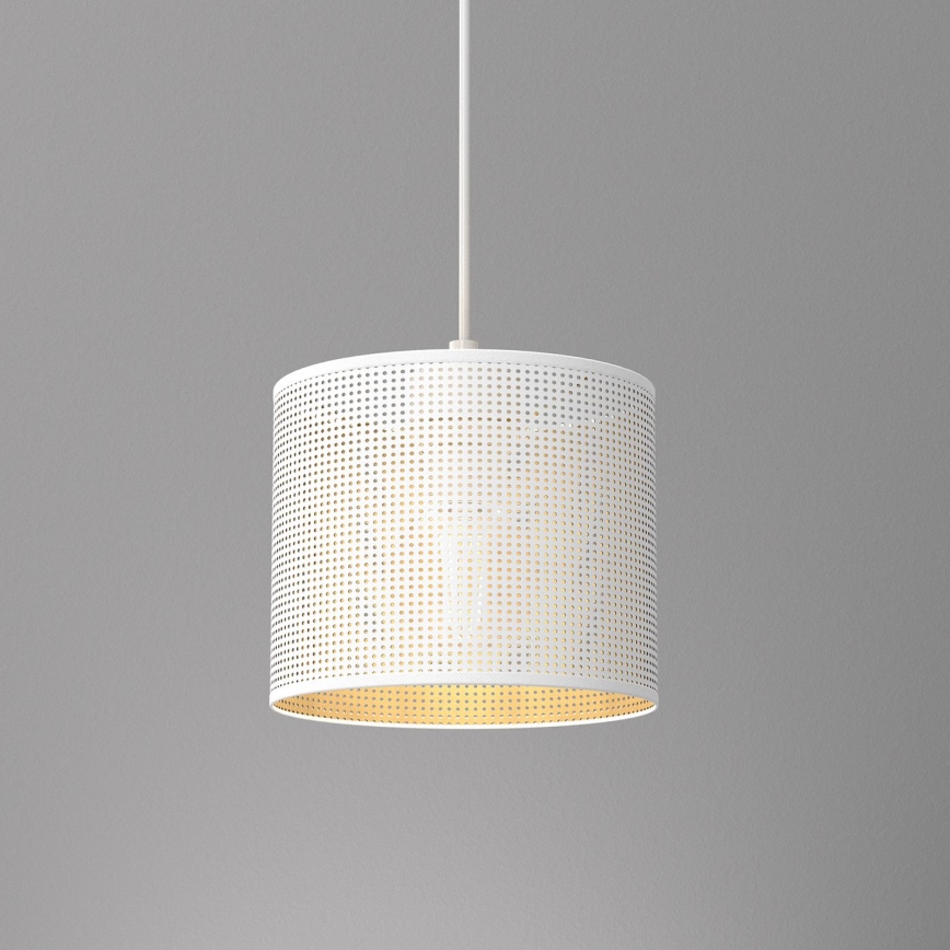 Chandelier on a string LOFT SHADE 1xE27/60W/230V d. 18 cm white/gold