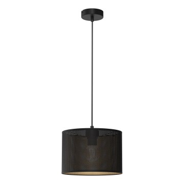 Chandelier on a string LOFT SHADE 1xE27/60W/230V d. 25 cm black/gold