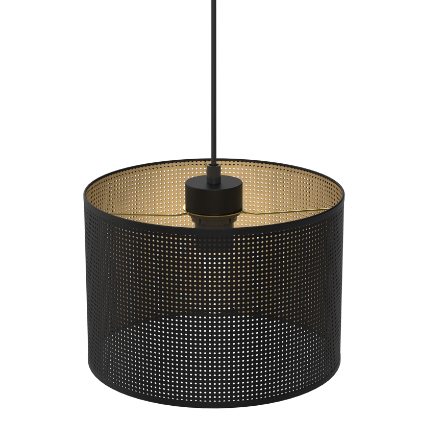 Chandelier on a string LOFT SHADE 1xE27/60W/230V d. 25 cm black/gold