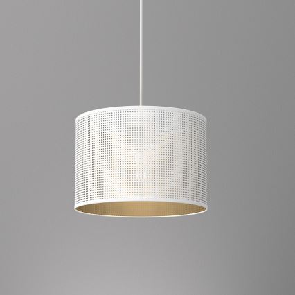 Chandelier on a string LOFT SHADE 1xE27/60W/230V d. 25 cm white/gold