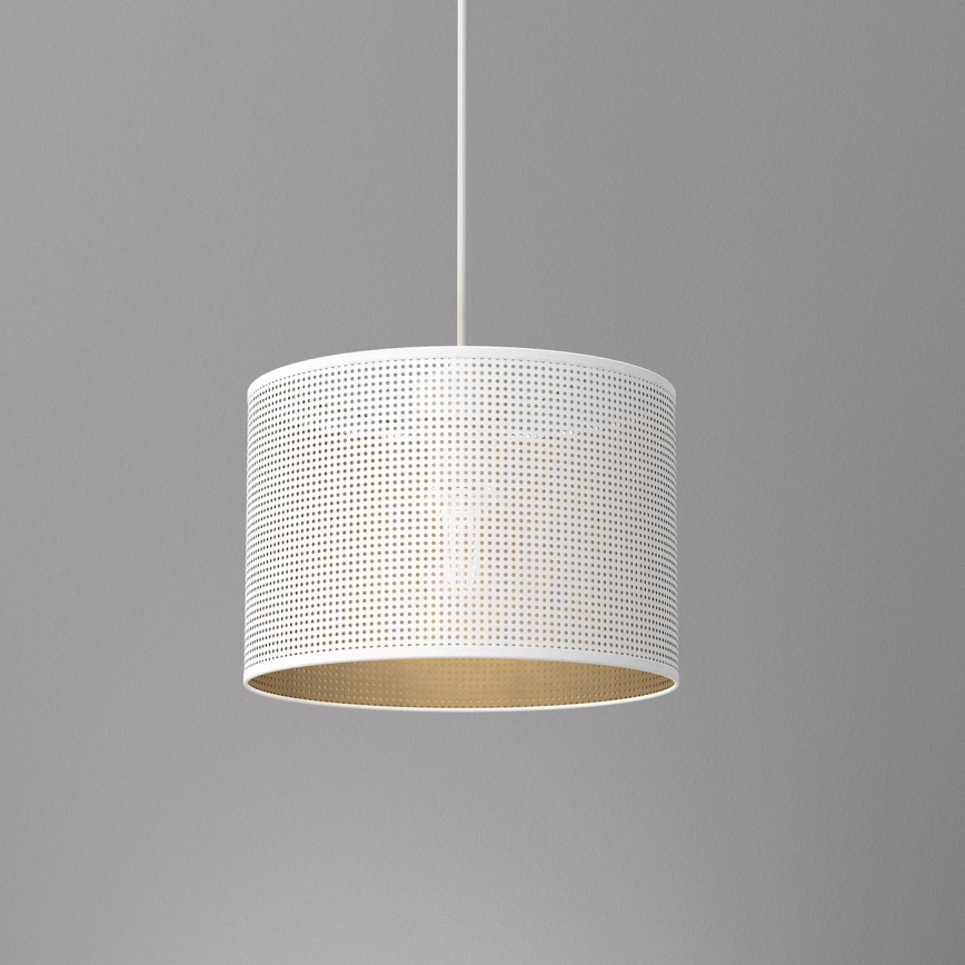 Chandelier on a string LOFT SHADE 1xE27/60W/230V d. 25 cm white/gold