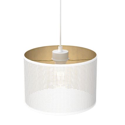 Chandelier on a string LOFT SHADE 1xE27/60W/230V d. 25 cm white/gold