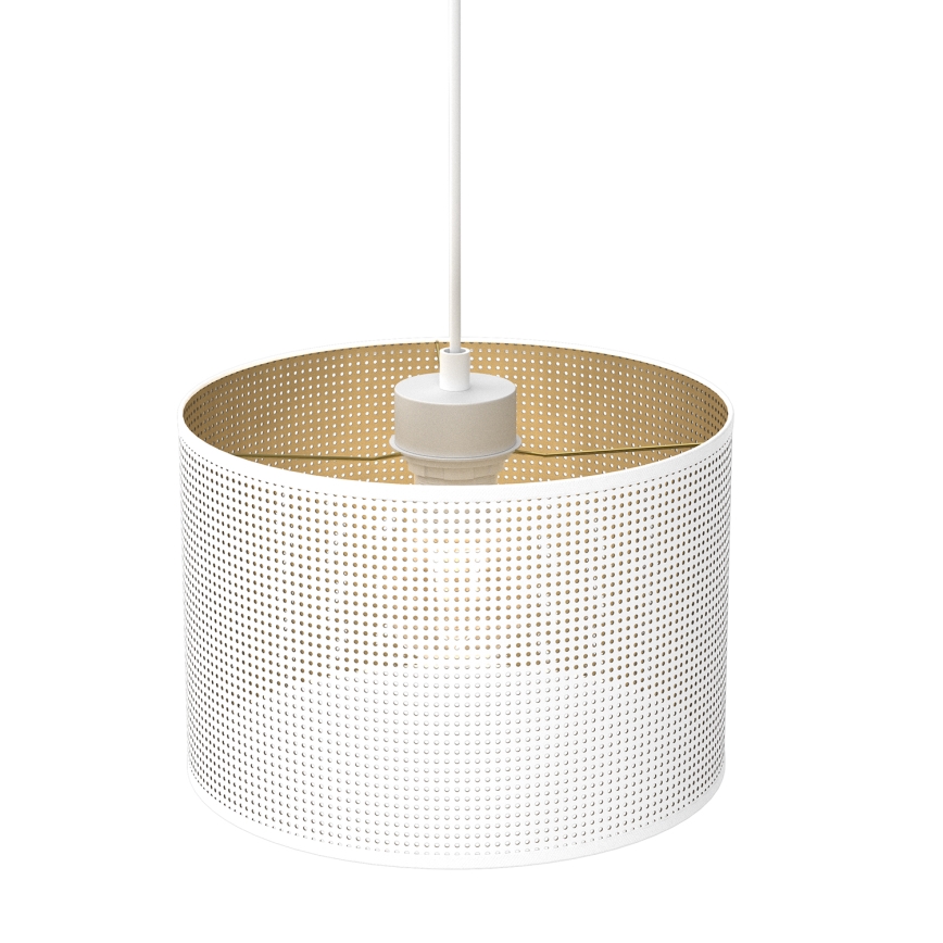 Chandelier on a string LOFT SHADE 1xE27/60W/230V d. 25 cm white/gold