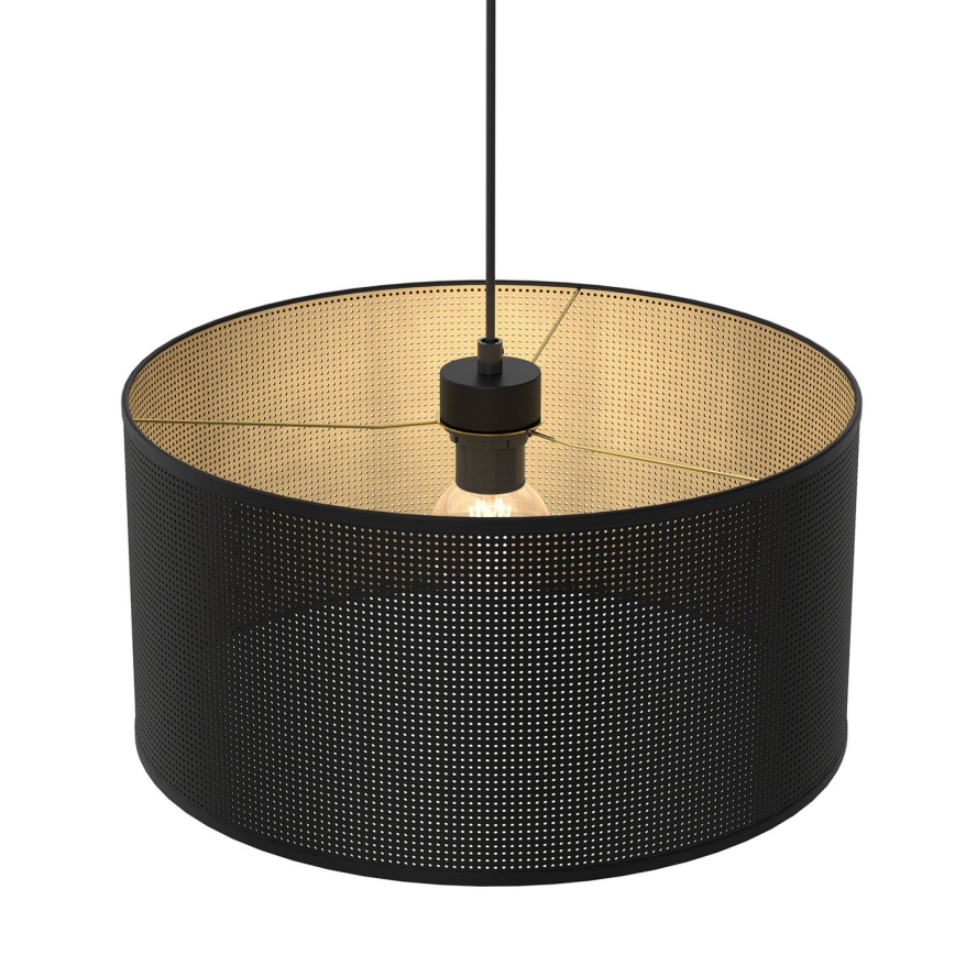 Chandelier on a string LOFT SHADE 1xE27/60W/230V d. 40 cm black/gold