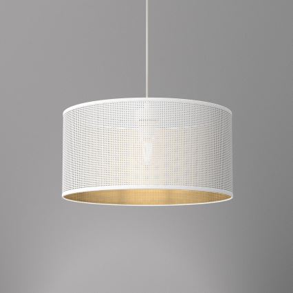Chandelier on a string LOFT SHADE 1xE27/60W/230V d. 40 cm white/gold