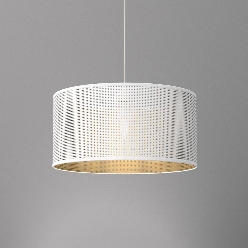 Chandelier on a string LOFT SHADE 1xE27/60W/230V d. 40 cm white/gold