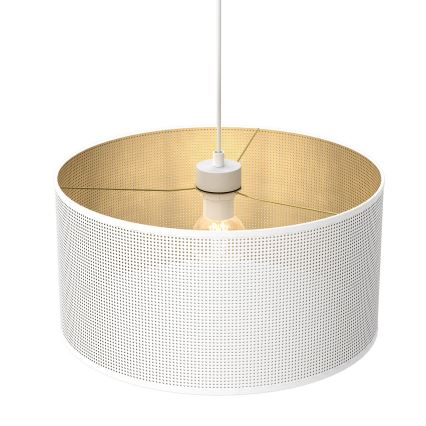 Chandelier on a string LOFT SHADE 1xE27/60W/230V d. 40 cm white/gold