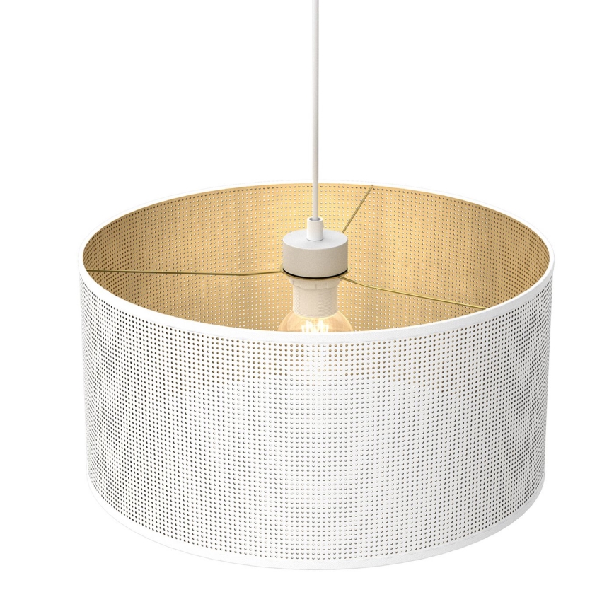 Chandelier on a string LOFT SHADE 1xE27/60W/230V d. 40 cm white/gold