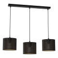 Chandelier on a string LOFT SHADE 3xE27/60W/230V black/gold