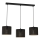 Chandelier on a string LOFT SHADE 3xE27/60W/230V black/gold