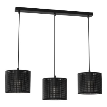 Chandelier on a string LOFT SHADE 3xE27/60W/230V black