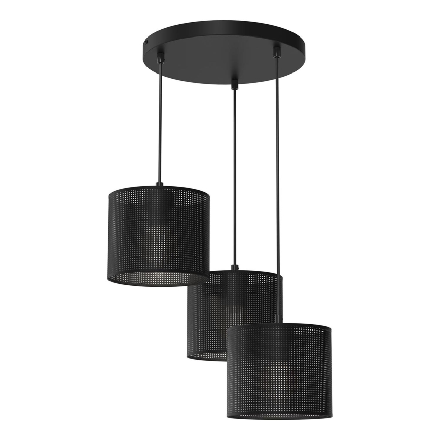 Chandelier on a string LOFT SHADE 3xE27/60W/230V black