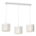 Chandelier on a string LOFT SHADE 3xE27/60W/230V white/gold