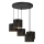 Chandelier on a string LOFT SHADE 5xE27/60W/230V black/gold