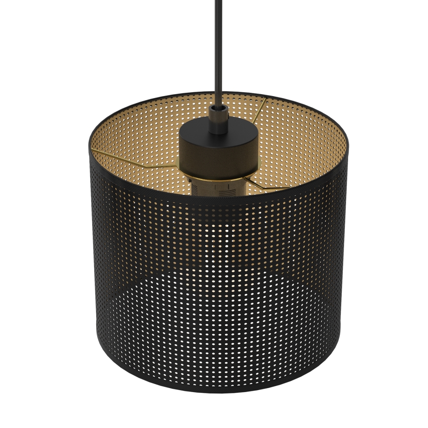 Chandelier on a string LOFT SHADE 5xE27/60W/230V black/gold