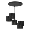 Chandelier on a string LOFT SHADE 5xE27/60W/230V black