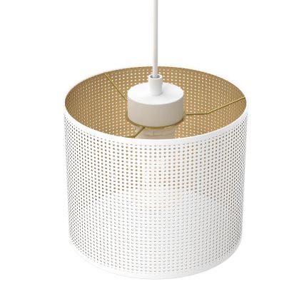 Chandelier on a string LOFT SHADE 5xE27/60W/230V white/gold
