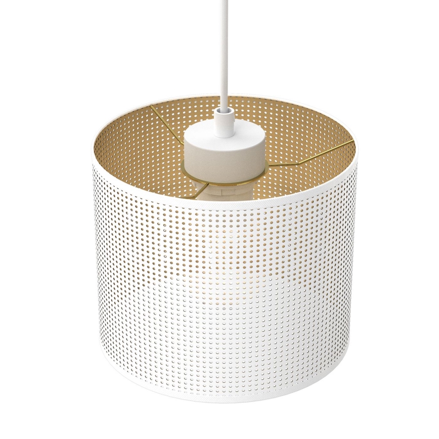 Chandelier on a string LOFT SHADE 5xE27/60W/230V white/gold