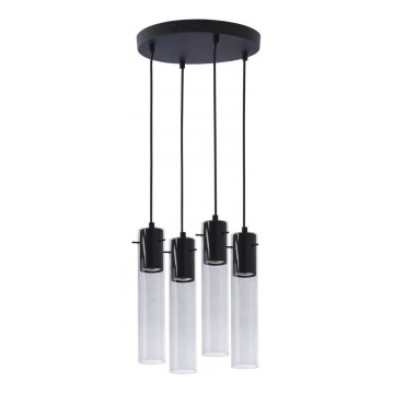 Chandelier on a string LOOK GRAPHITE 4xGU10/50W/230V