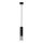 Chandelier on a string LOOPEZ 1xGU10/10W/230V black/shiny chrome