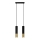 Chandelier on a string LOOPEZ 2xGU10/10W/230V black/gold