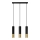 Chandelier on a string LOOPEZ 3xGU10/10W/230V black/gold