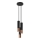 Chandelier on a string LOOPEZ 3xGU10/10W/230V round black/copper